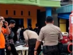 IWO dan Personel Polres Inhil, Lakukan Penyemprotan Disinfektan