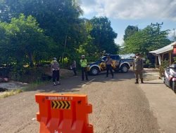 Polsek Darmaraja Tutup Semua Akses Jalan Menuju Objek Wisata Selama PPKM Darurat