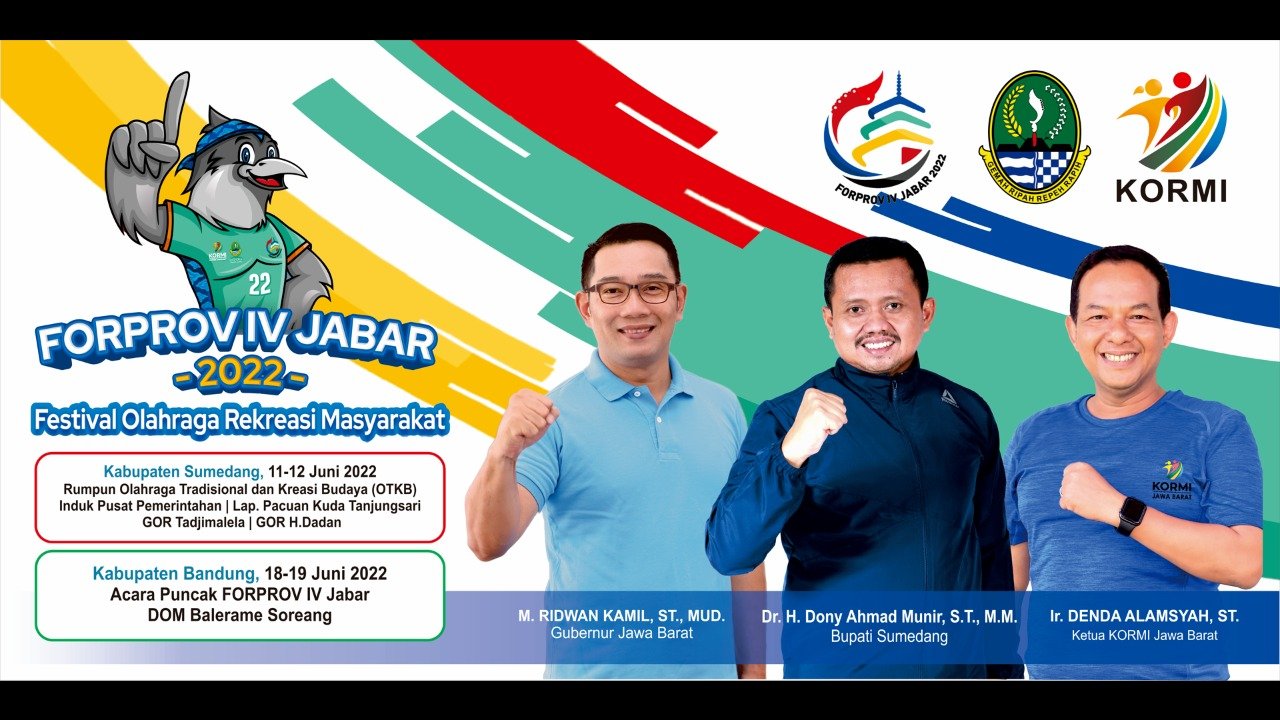 Sumedang menjadi tuan rumah pelaksanaan Festival Olahraga Rekreasi Provinsi Jawa Barat (Forprov) IV Tahun 2022