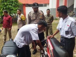 Polsek Situraja Lakukan Penertiban Knalpot Bising