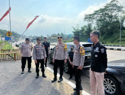 Pastikan Mudik Aman, Kapolres Sumedang Cek Pos Pengamanan Mudik Wilayah Barat